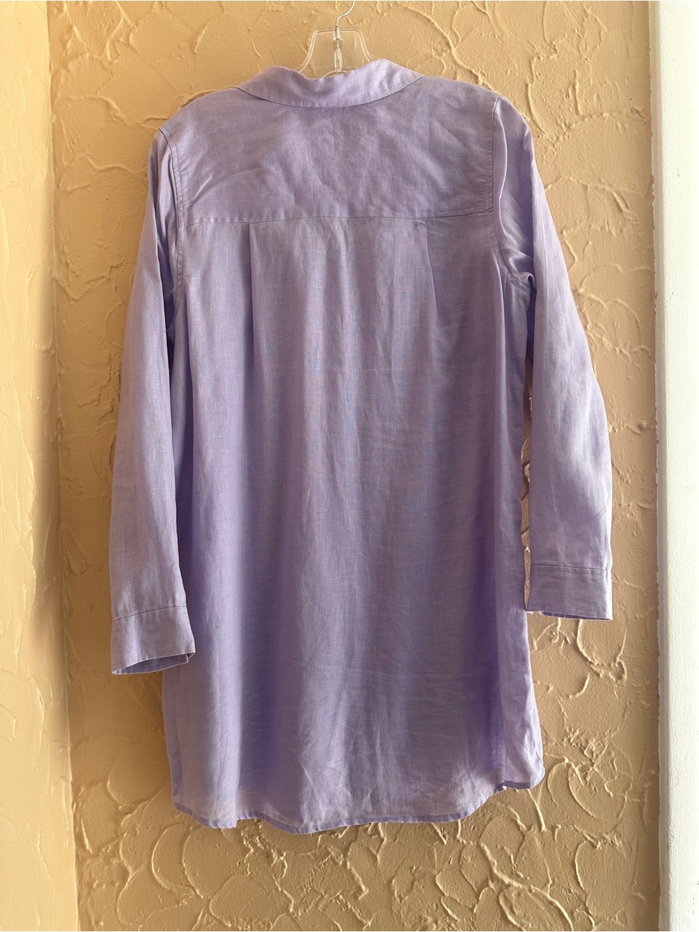J. Jill Lavender Linen-Blend Tunic dress - Picture 3 of 6